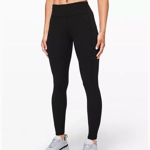 NWT Lululemon Mid rise speed up tight 28”